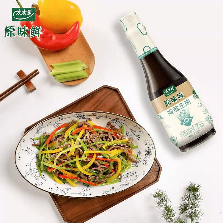 太太乐原味鲜减盐特级生抽450ml 450 毫升