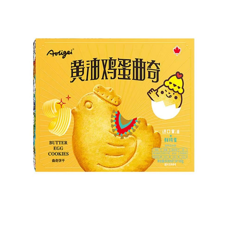 黄油鸡蛋曲奇饼干80g*1盒 80 克