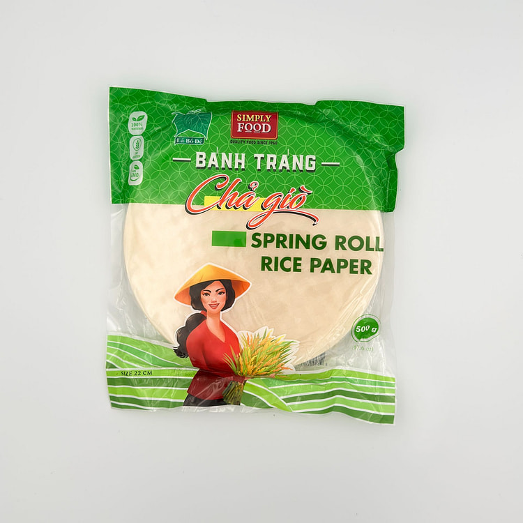 SF Spring Roll Rice Paper Wrappers 22cm 500 g