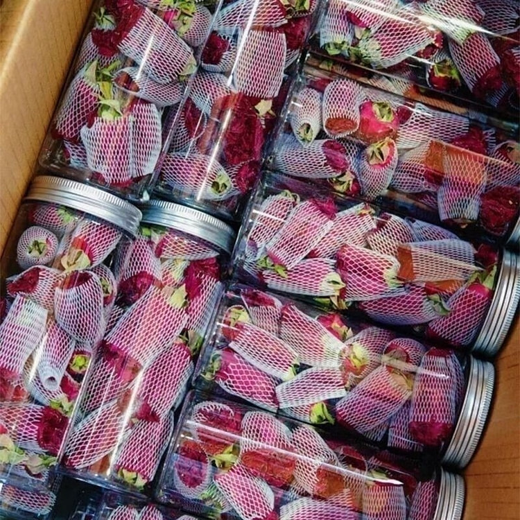 冻干墨红玫瑰大朵带网套45克(1罐) 45 克