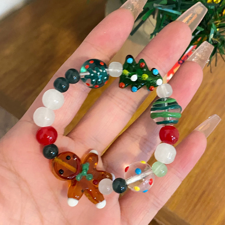 姜饼人手链节日氛围小众设计圣诞节礼物 1 份