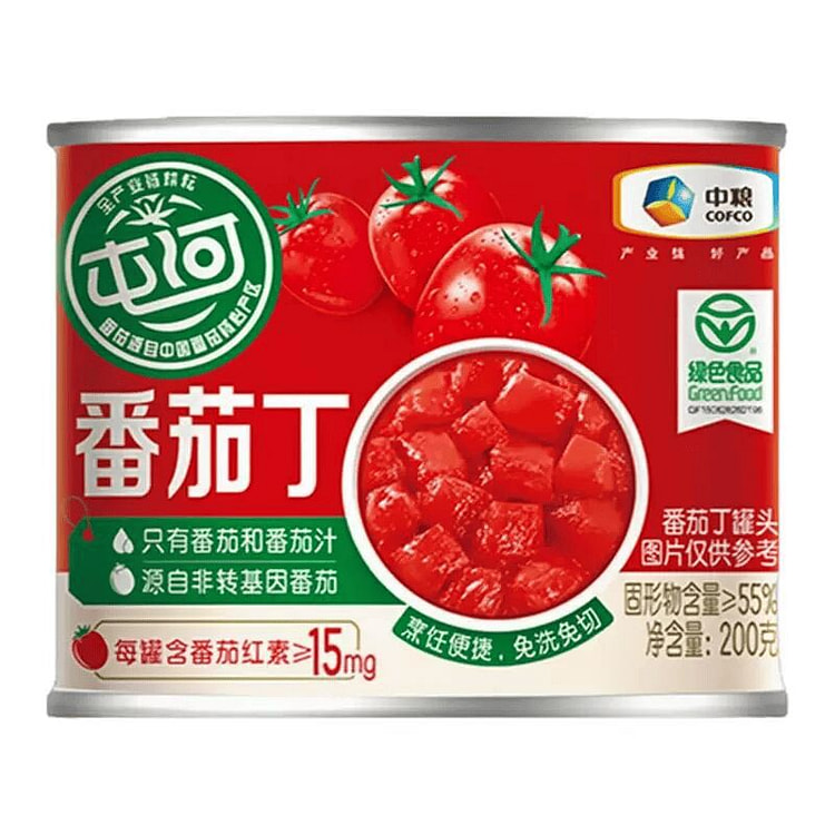 屯河 番茄丁罐头 200g 200 克
