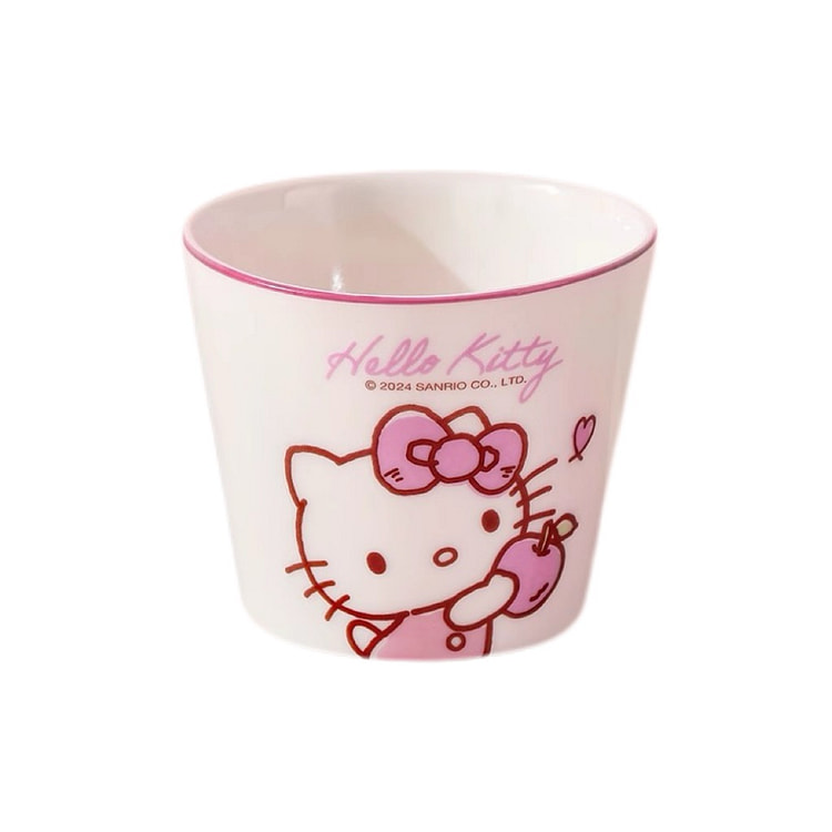 三丽鸥陶瓷茶杯 可爱喝茶水杯 耐高温-凯蒂猫 1个 220 毫升