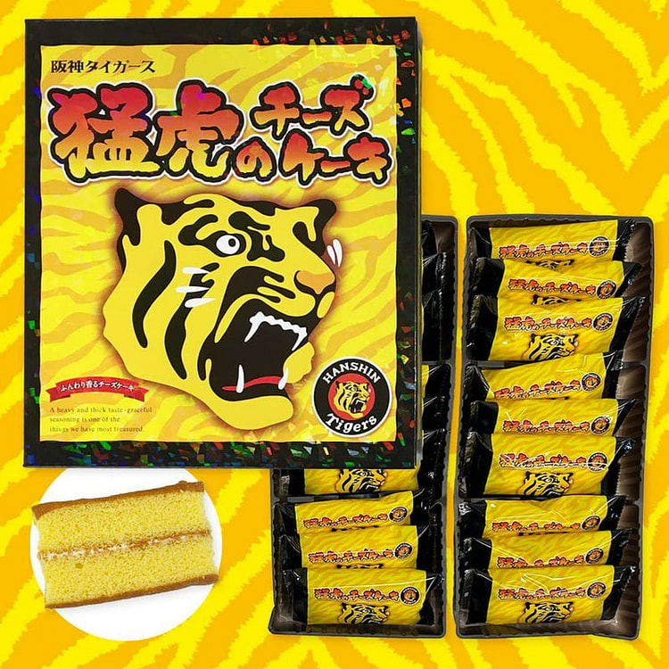 阪神 虎牌芝士蛋糕 18枚 1 盒