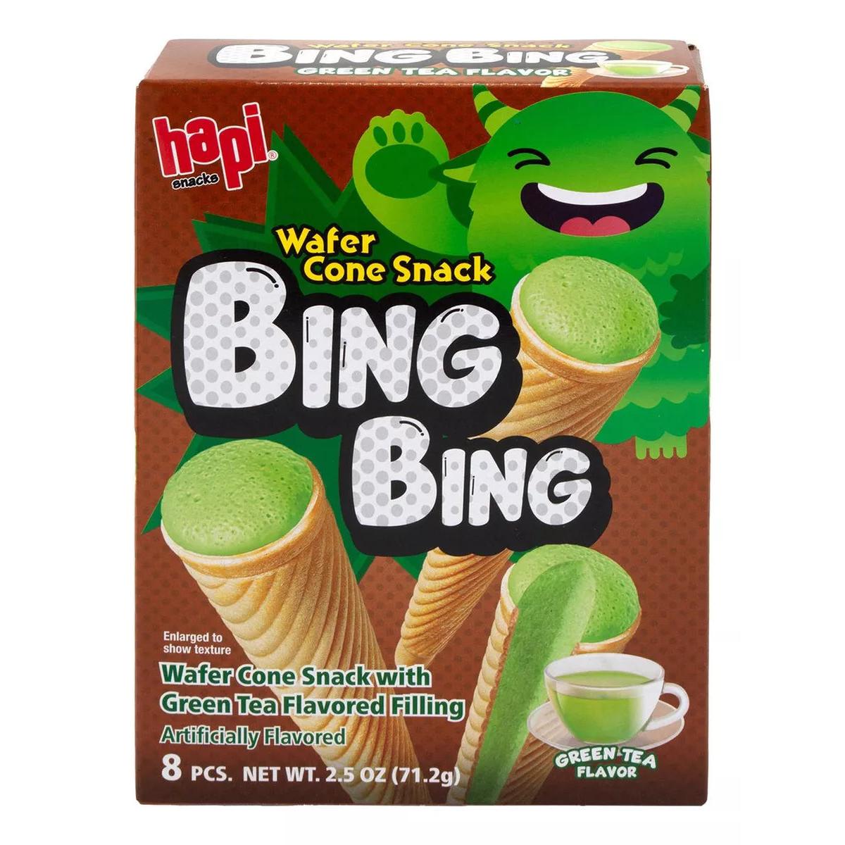 Hapi Snacks Wafer Cone Green Tea Flavored 2.5oz 1 個