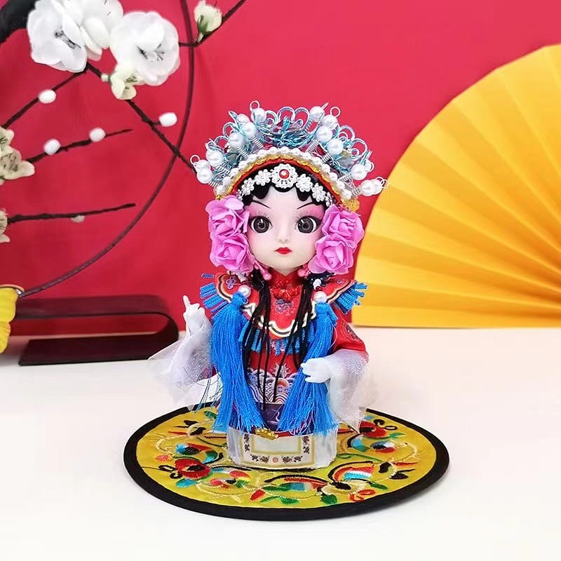 Handmade Peking Opera Figurine – Silk Cloth Doll for Home Decor and Gifts-06 150 g