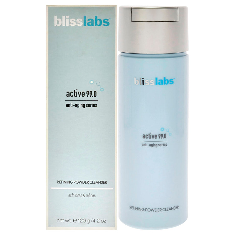 Bliss의 Active 99.0 안티에이징 시리즈 리파이닝 파우더 클렌저 유니섹스용 - 4.2oz 클렌저