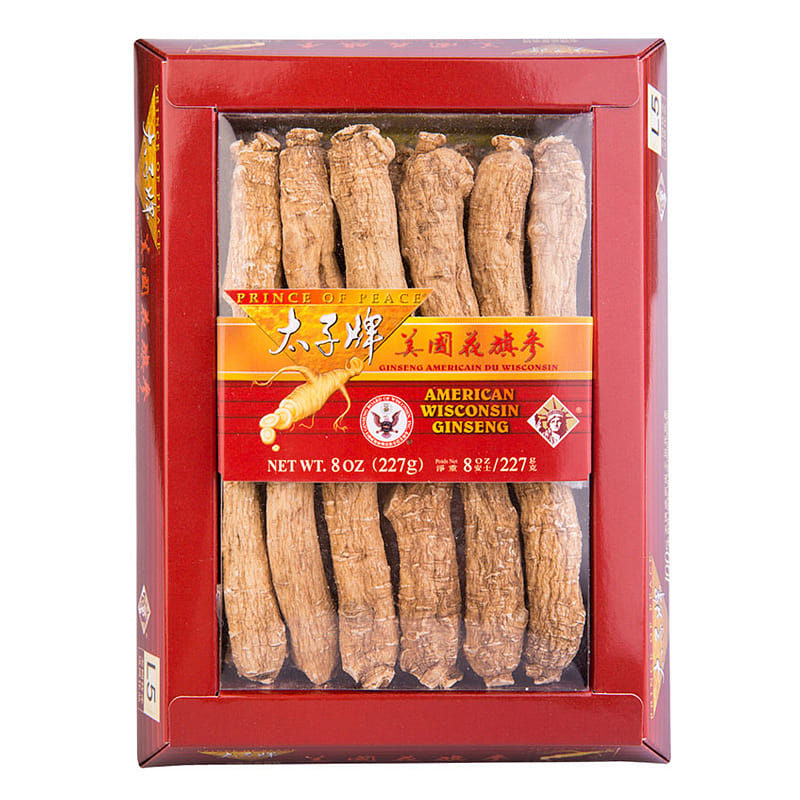 Prince of Peace Wisconsin American Ginseng Large Long Roots – 8oz 1 box
