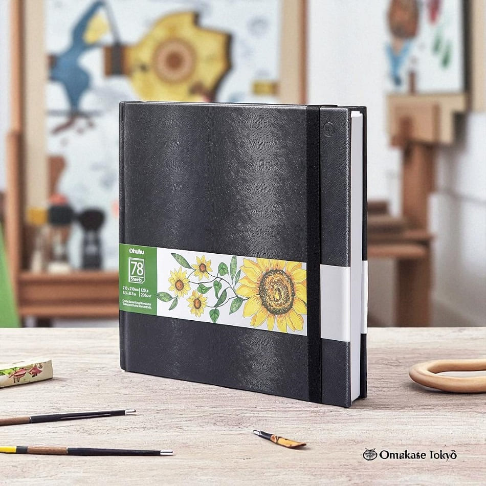 Ohuhu Square Sketchbook 78 Sheets / 156 Pages 200 g