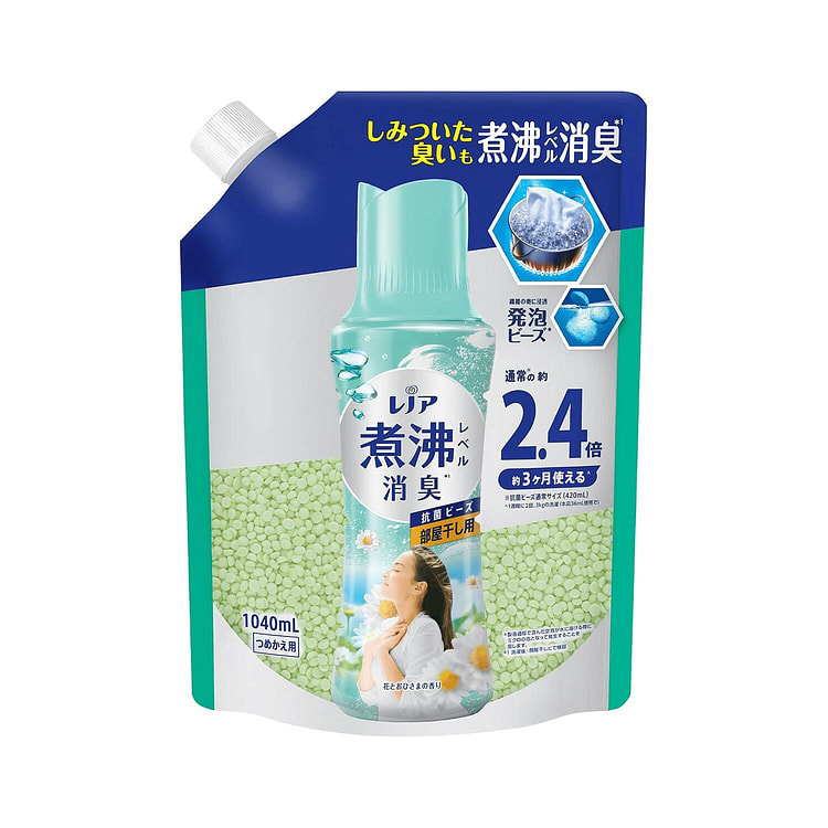 P＆G レノア煮沸レベル消臭抗菌ビーズ 部屋干し 花とおひさま 1040ml 1 個