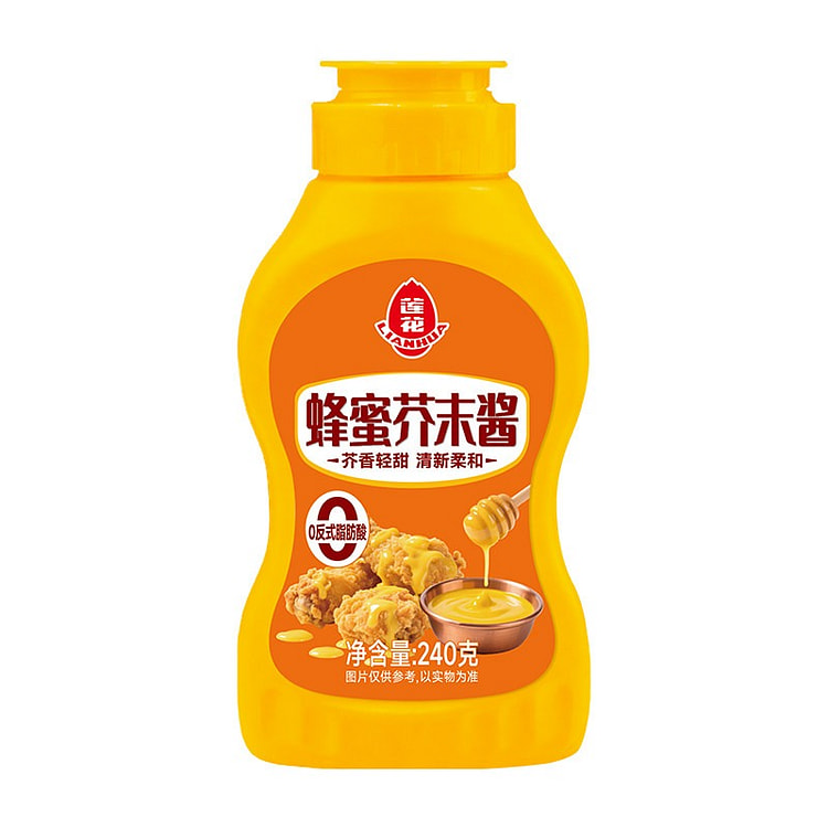 1瓶 莲花蜂蜜芥末酱黄 240 克