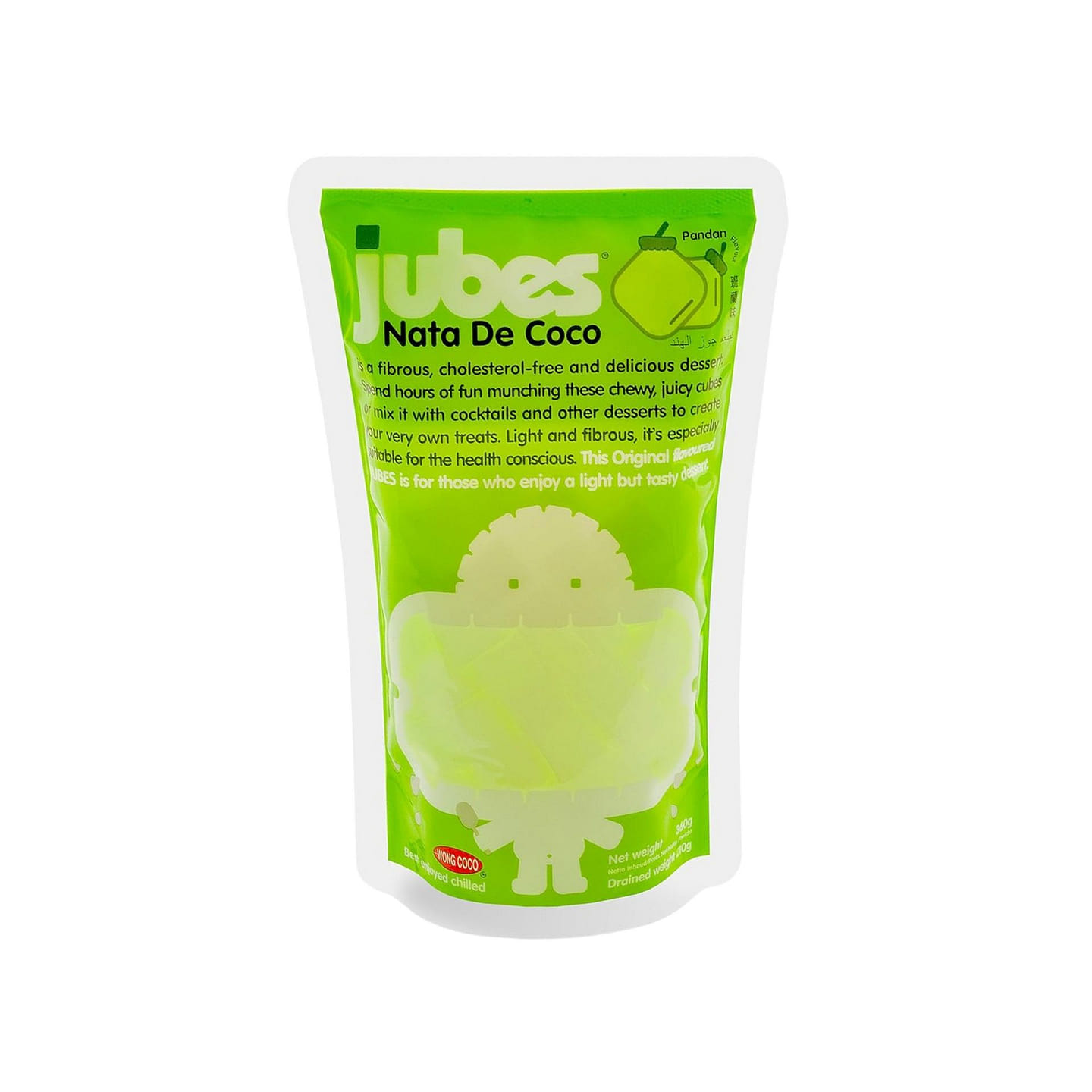 Jubes Nata de Coco Cocopandan Flavor (Indonesia) 1 each