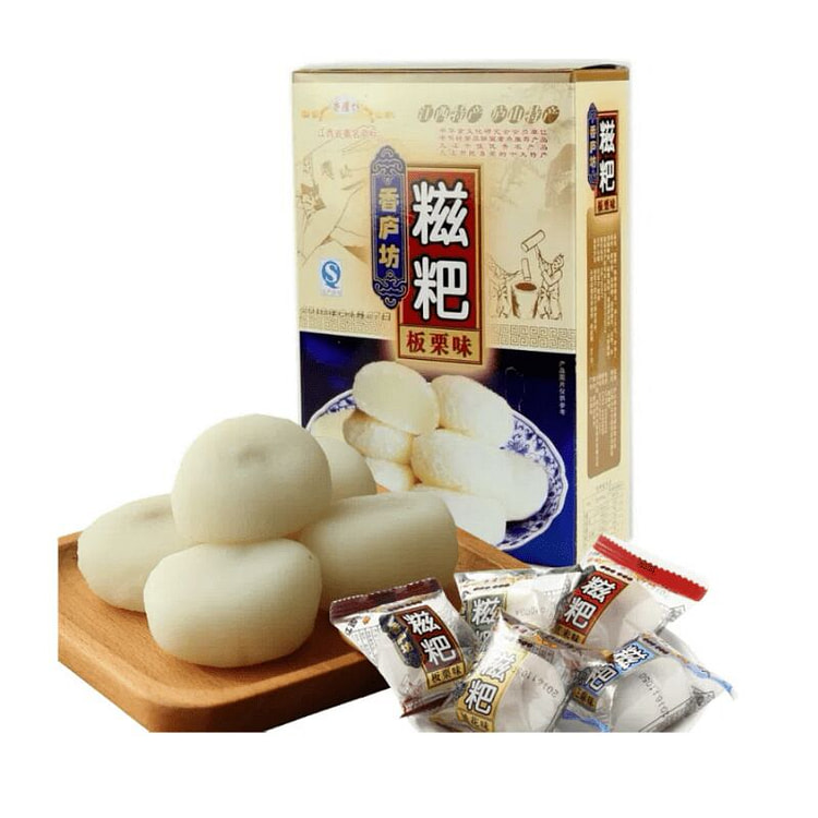 香庐坊 江西特产糍粑糕点  板栗味 1盒装约7枚