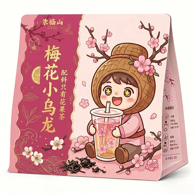 景福山梅花小乌龙100g袋泡茶高山乌龙茶 100 克