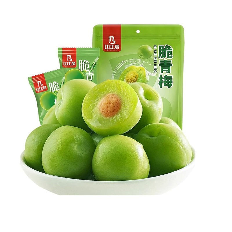Bibi Zhan Crispy Green Plum Candied Fruit Snacks, 200 g