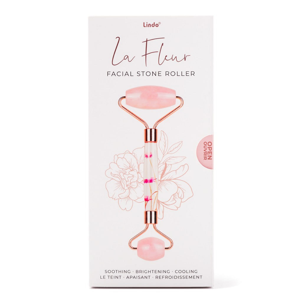 Facial Rose Quartz Massage Roller 3.3 oz