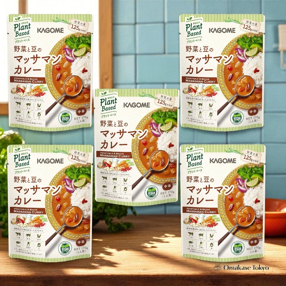Kagome 蔬菜豆类玛莎曼咖喱 5 包 1210 克