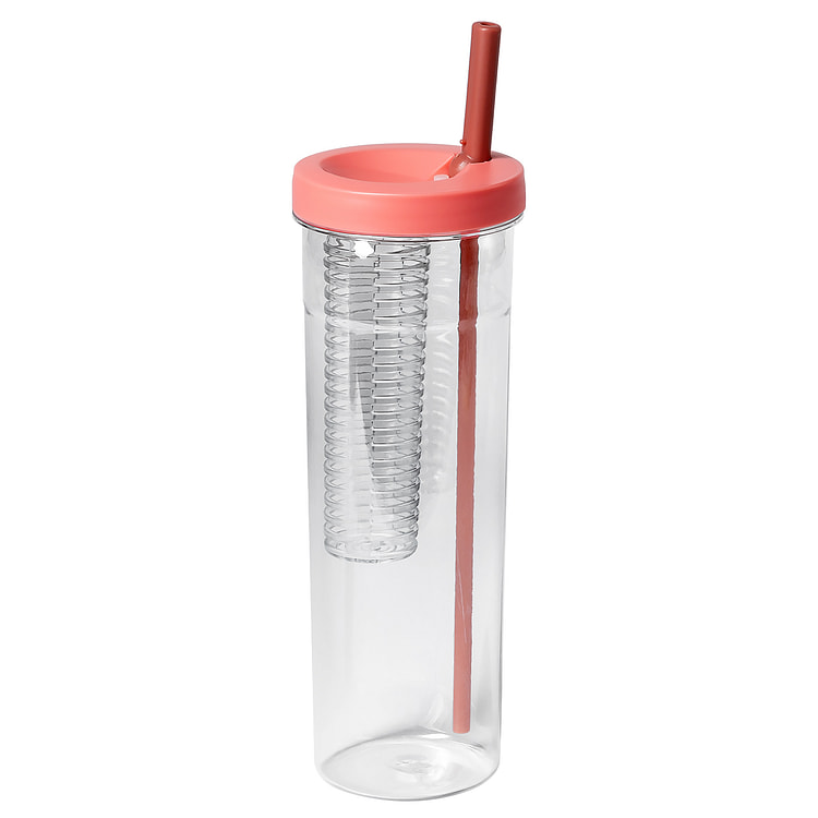 VENTRAY Home Infuser Water Bottle with Straw, Foldable Straw Water Bottle, 