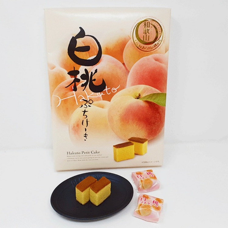 纪芳庵 白桃卡斯提拉小蛋糕 24块 1 盒