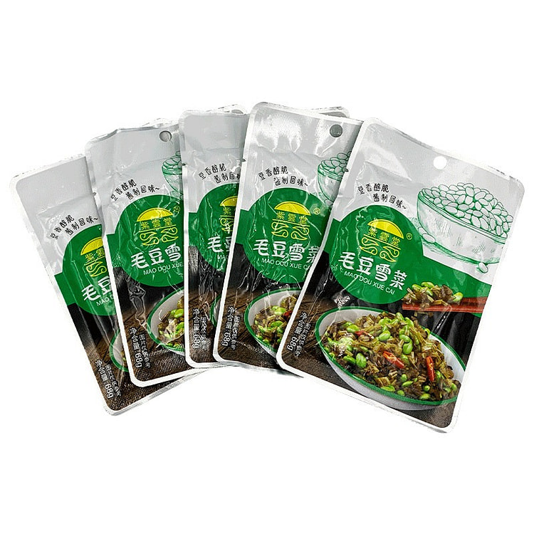 Pickled mustard greens and edamame 68g*10 bags 680 g