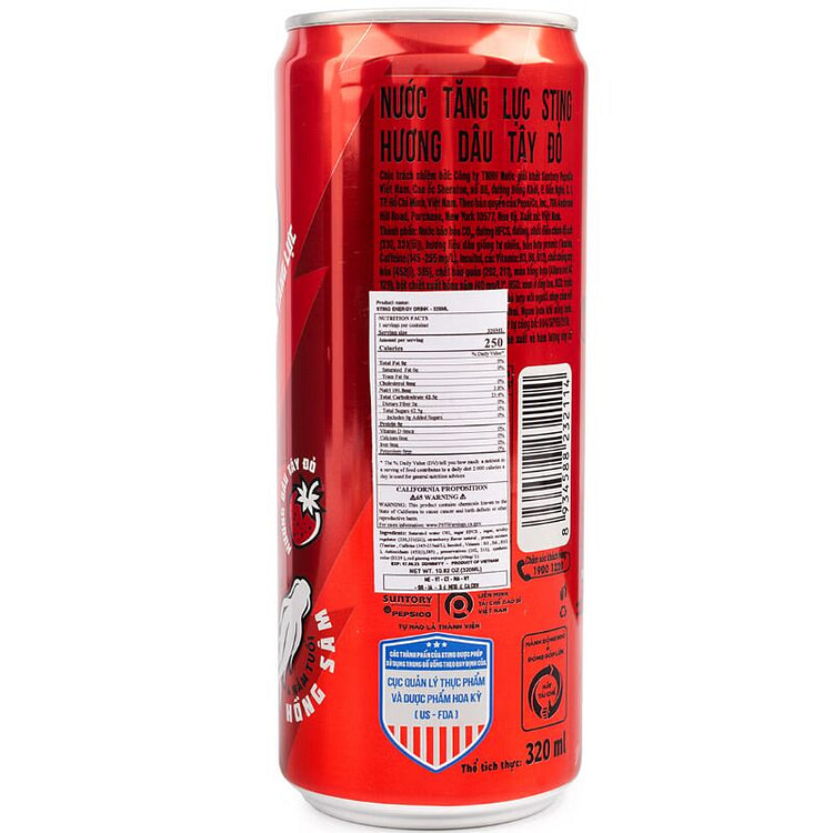 Sting Strawberry Energy Drink, Sting Dau 1 can (min 2)