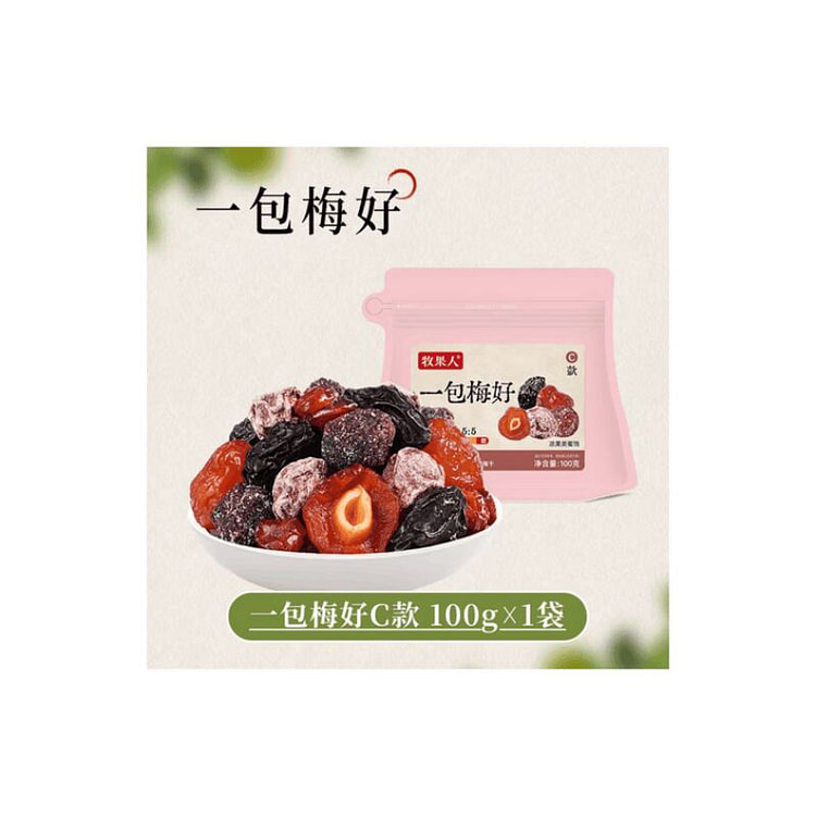 Mu Guo Ren Mixed Dried Plums 100g 100 g
