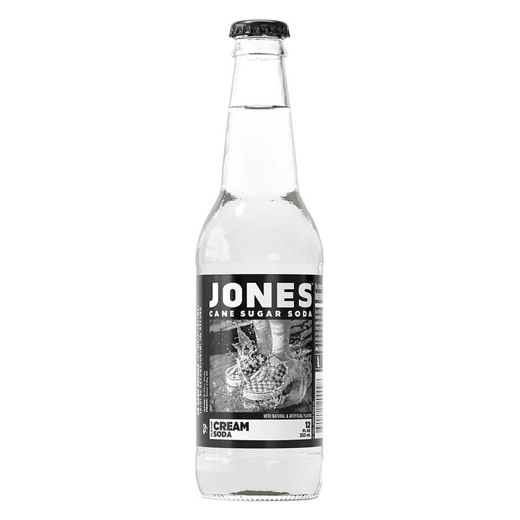 Jones Cream Cane Sugar Soda 12 oz Glass Bottle 1 each