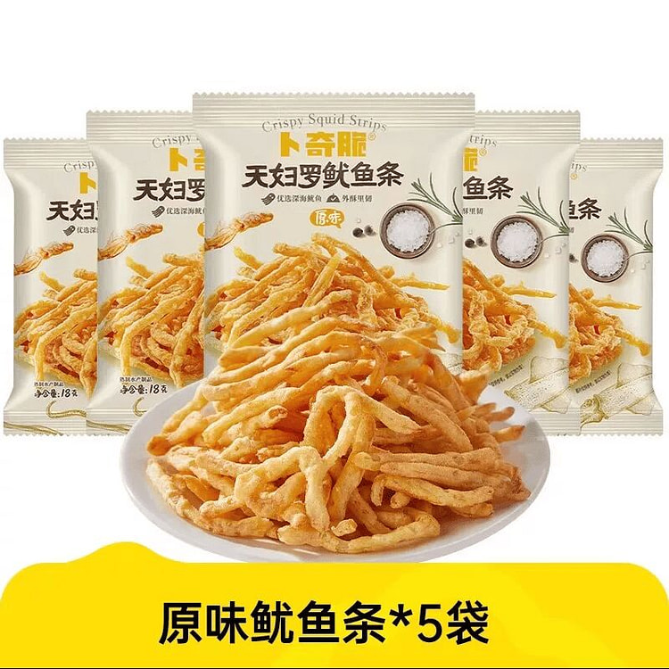 Bu Qi Crispy Squid Strips 90 g