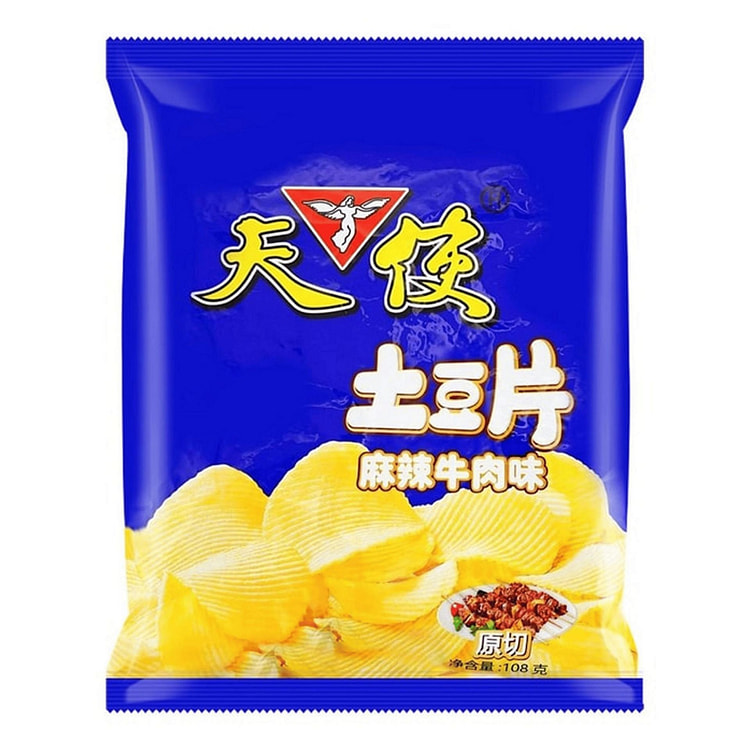 Angel Potato Chips Spicy Beef 108 g 1 each