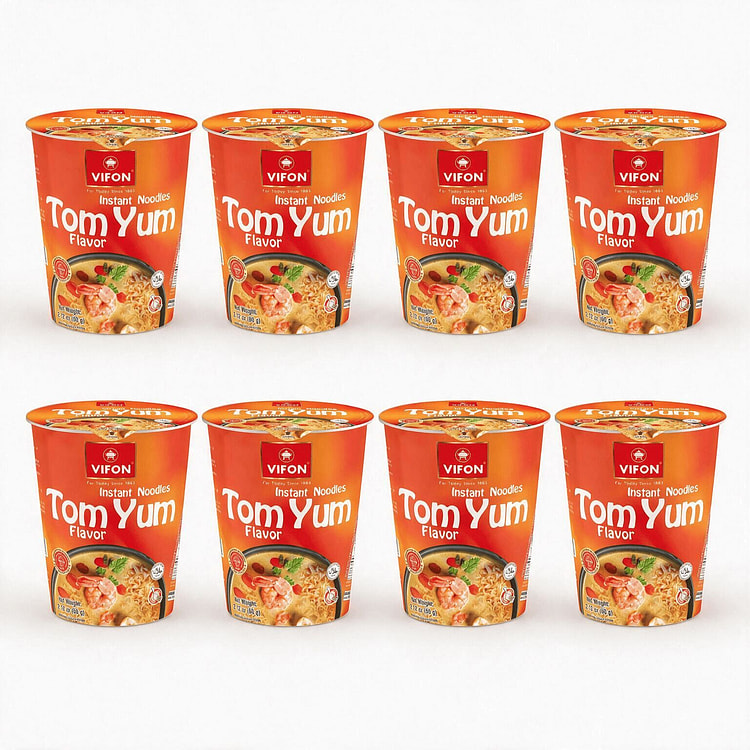 [8-CUP] VIFON Tom Yum Flavor Instant Noodle Cup 2.12 oz*8 pack