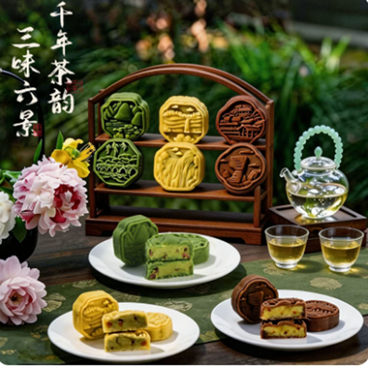 吾茶白 抹茶风味绿豆糕 210 克