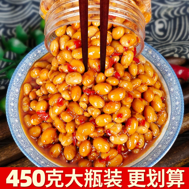 湖南特产腊八豆农家自制香辣450g