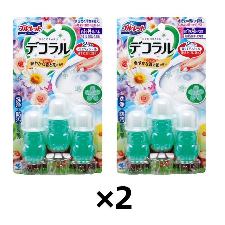 小林制药 厕所马桶空气清新剂森林花香7.5g*6 1 份