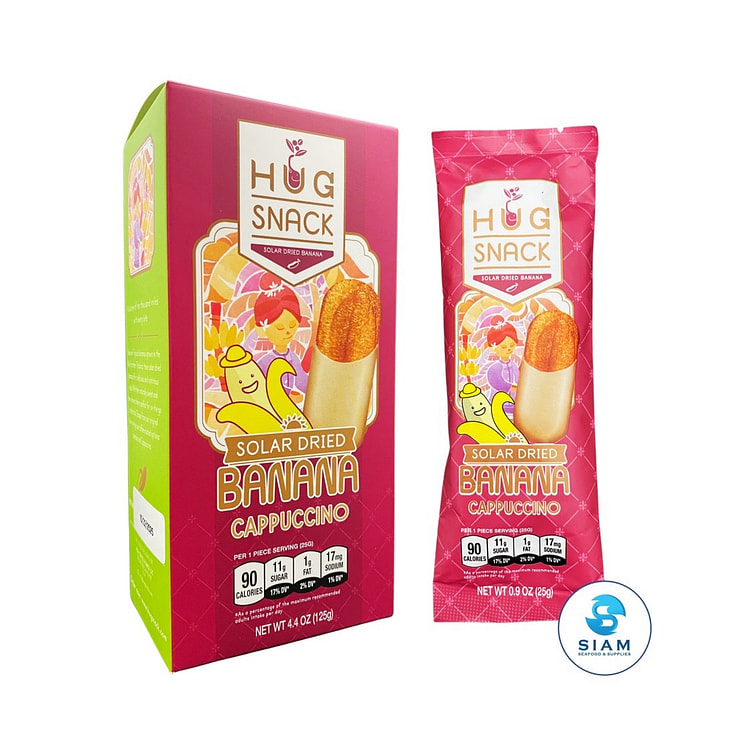 Hug Snack Solar Dried Banana Cappuccino (Box-5pcs)