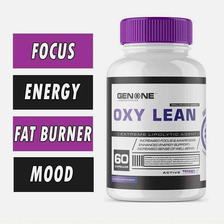 GENONE OXY LEAN ELITE / 60 CT / FAT BURNER / MOOD 1 bottle