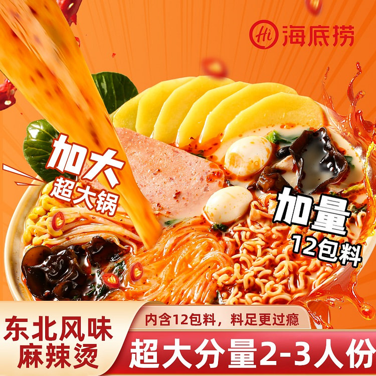 海底捞 东北风味麻辣烫 自热火锅方便速食1盒