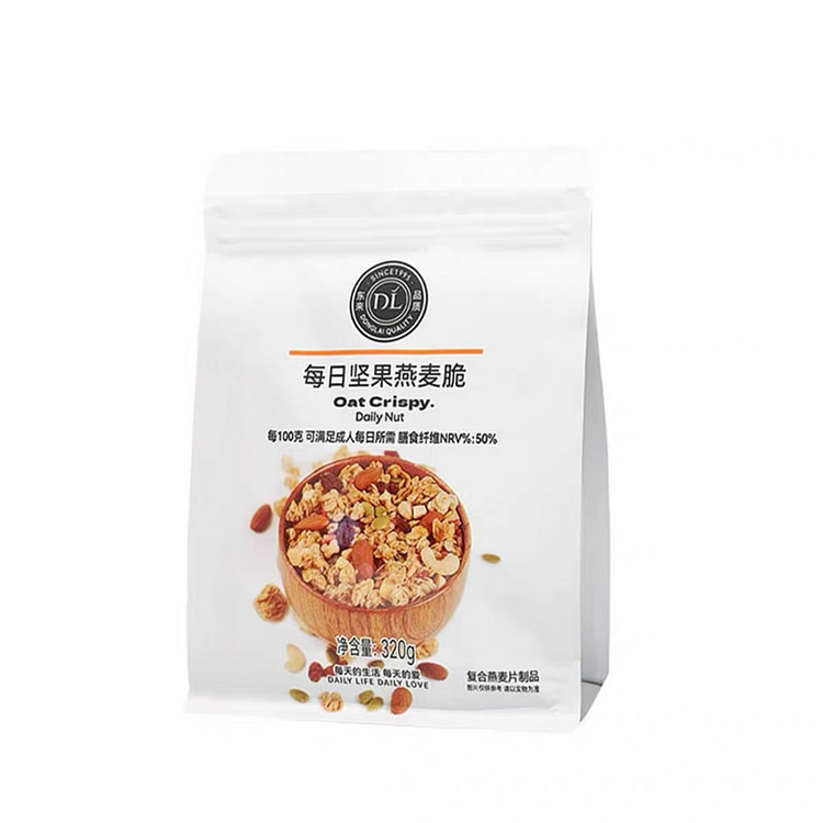 胖东来坚果燕麦脆每日坚果草莓酸奶水果脆营养早餐代餐 320 克