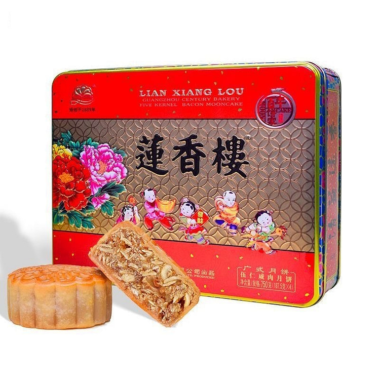 Lianxianglou Five-Nut Salted Pork Mooncake 750g 750 g