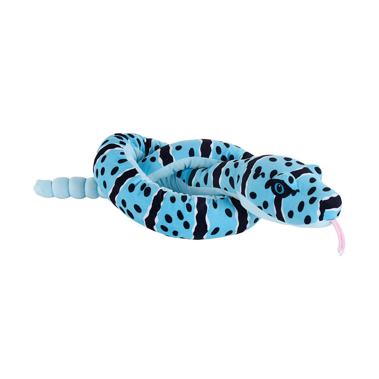 Snakesss Eco Blue Rock Rattlesnake Plush - 54"