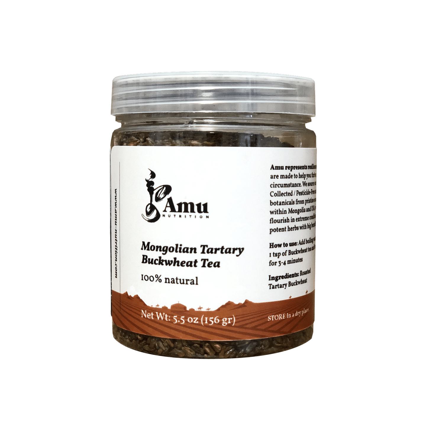 Amu Nutrition - Mongolian Tartary Buckwheat Tea Bulk 5.5 oz
