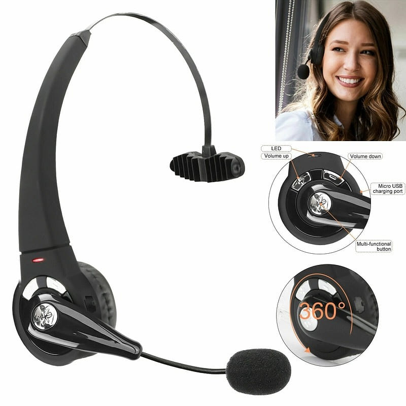 Wireless Bluetooth Headset Noise Cancelling 1 case