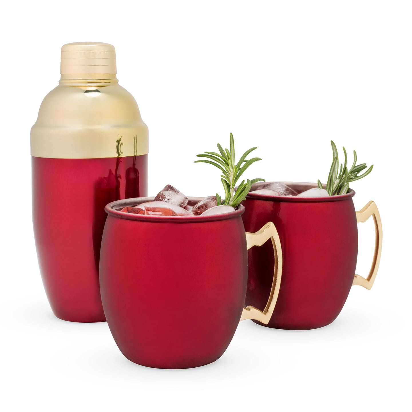 Red Mule Mug & Cocktail Shaker Gift Set by Twine Living® (Set of 3) 3 each