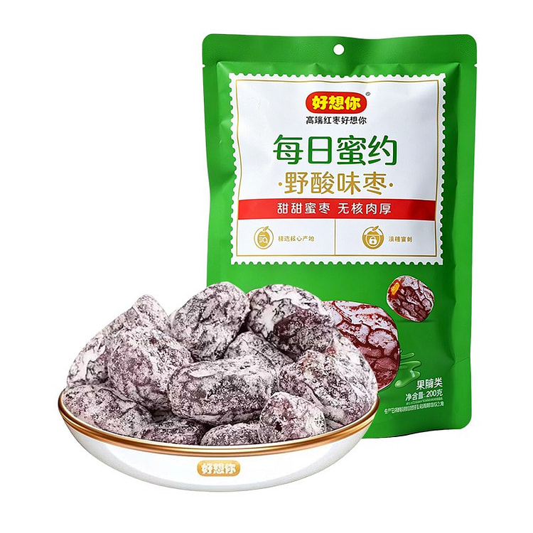 好想你 每日蜜约野酸味枣 200g 无核蜜枣 200 克