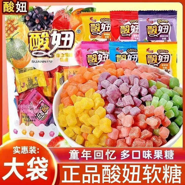 酸妞软糖水果味46包 150 克