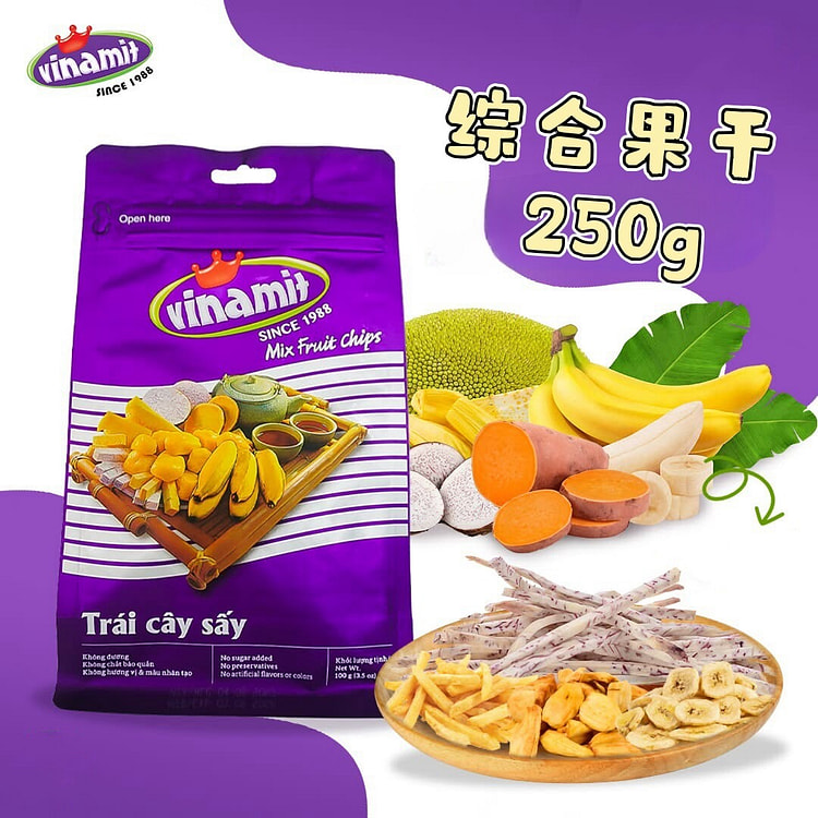 Vinamit, Vietnam - Mixed Dried Fruit Snacks 250 g