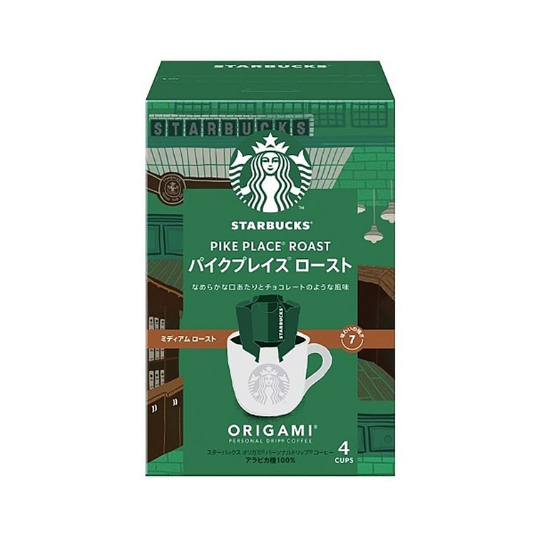 Starbucks Origami Drip Coffee Pike Place Roast 4P 1 box
