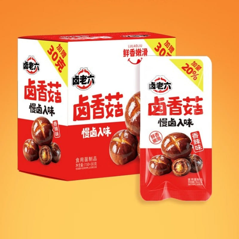 Braised mushroom bulk snacks 180g*1 bag 180 g