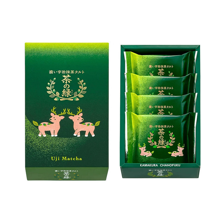 茶之福 浓郁宇治抹茶挞 4枚 1 份