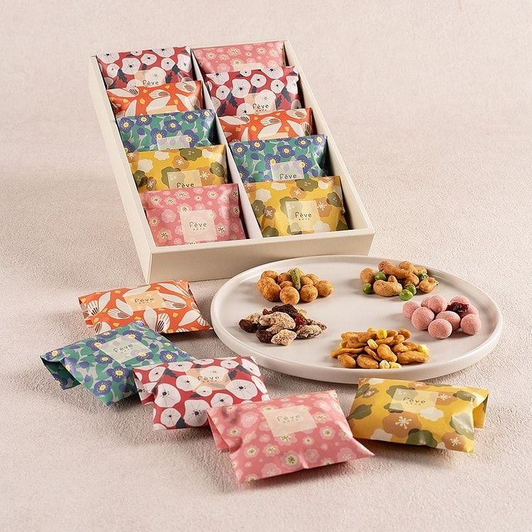Feve  Nuts Assorted 10Bags 1 box
