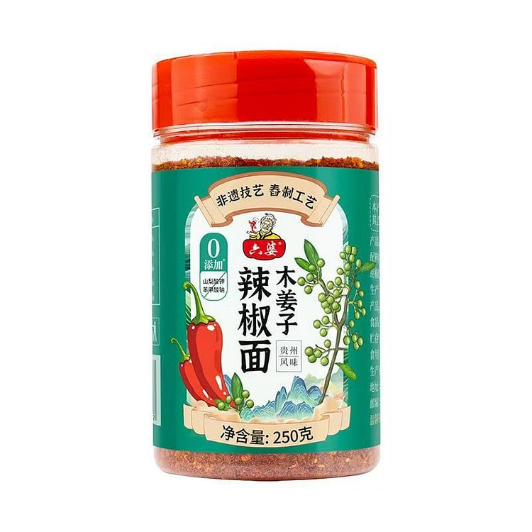 Liu Po Mujiangzi Paste with Chili Powder 250g 1 bottle